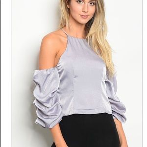 Sale! Light Lilac Satin Top